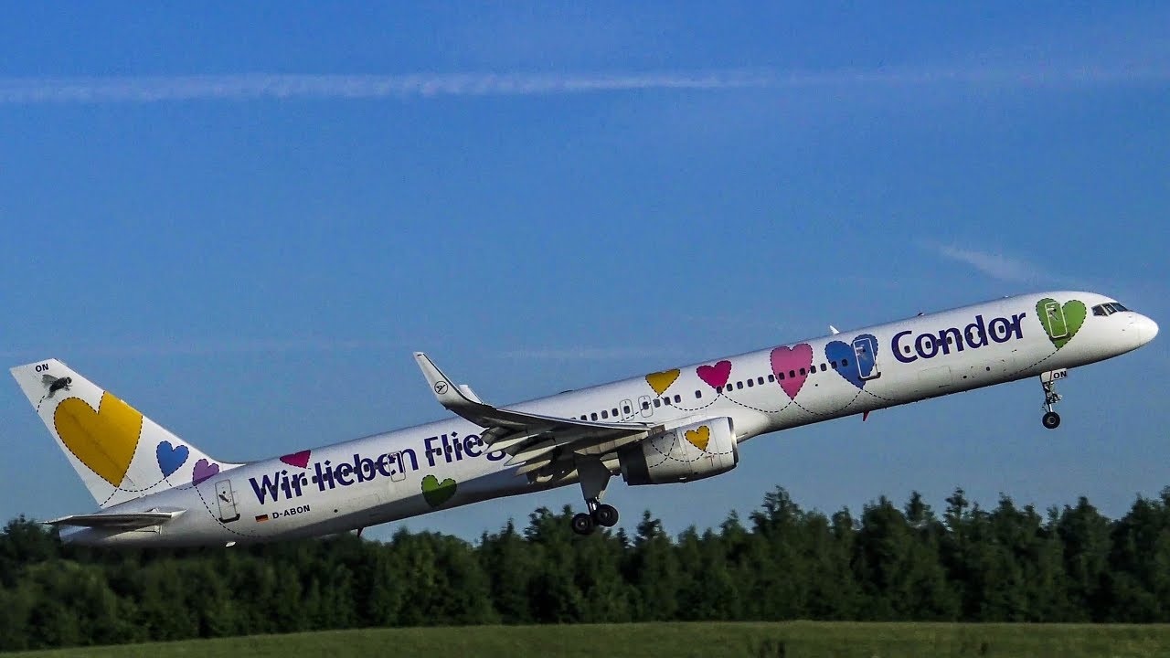 Condor [Wir Lieben Fliegen] Boeing 757-330 D-ABON Takeoff from Hamburg