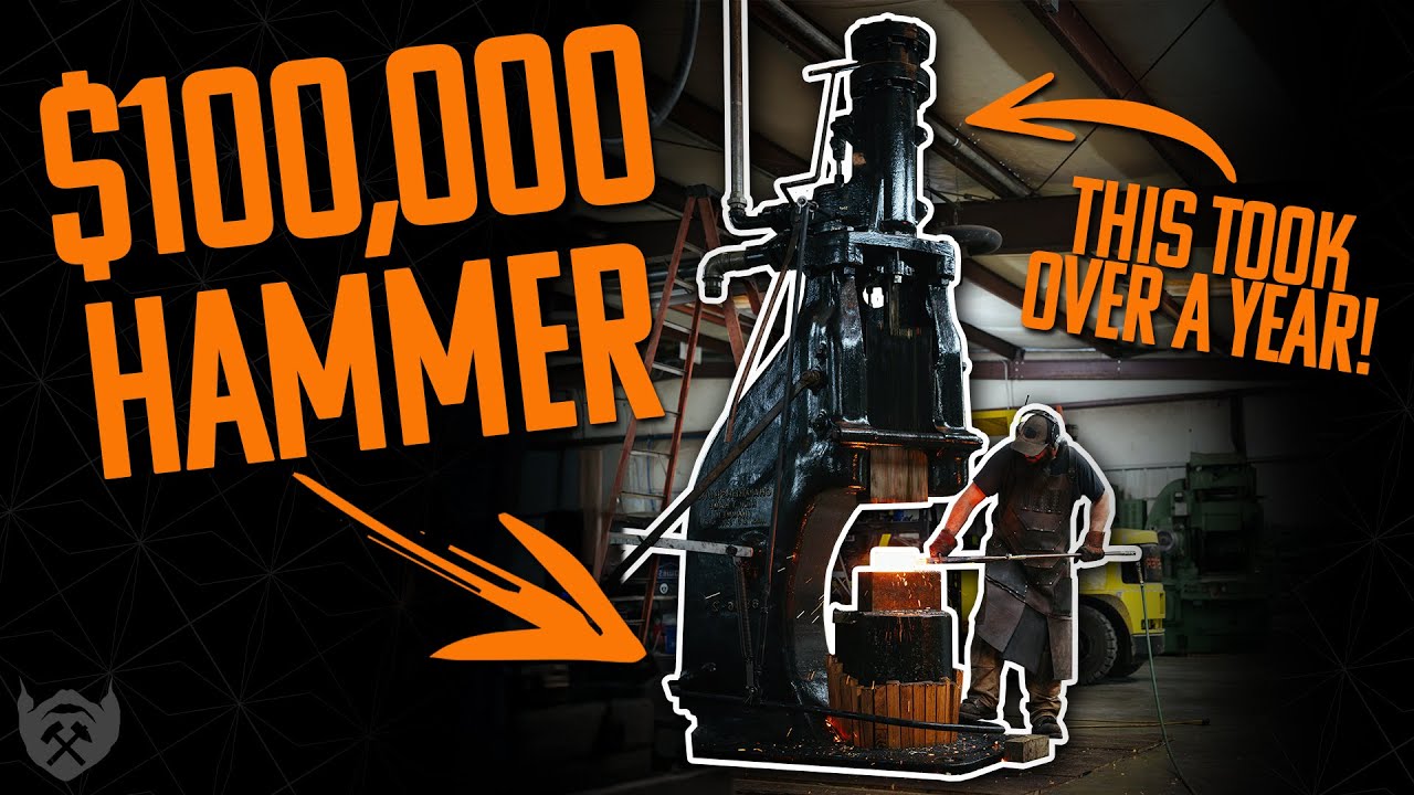 От 10 тыс. до 100 тыс. долларов: восстановление нашего молота Chambersburg Power Hammer 1946 года!
