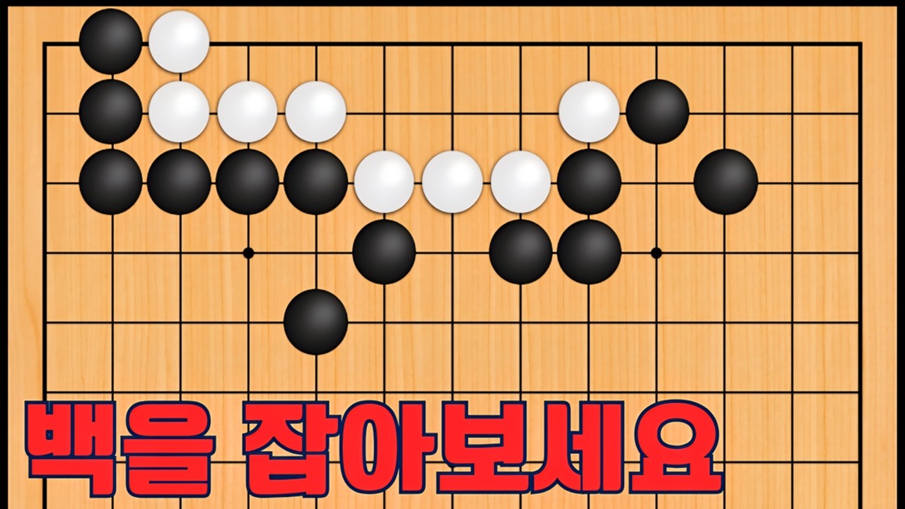 바둑 묘수 사활 - 기가막힌 묘수로 백을 잡아보세요