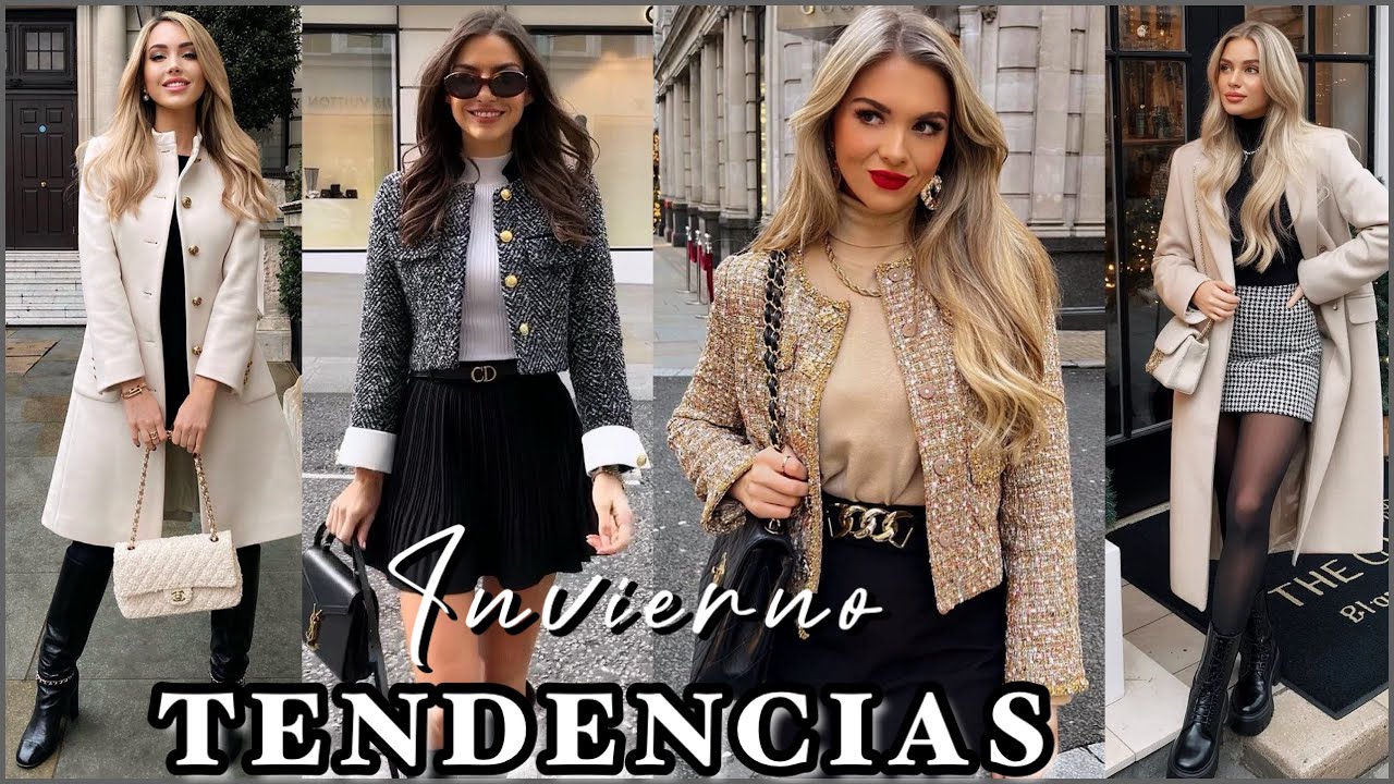 TENDENCIAS DE INVIERNO MODA MUJER 2026 IDEAS DE LOOKS PARA INVIERNO MODA 2026 