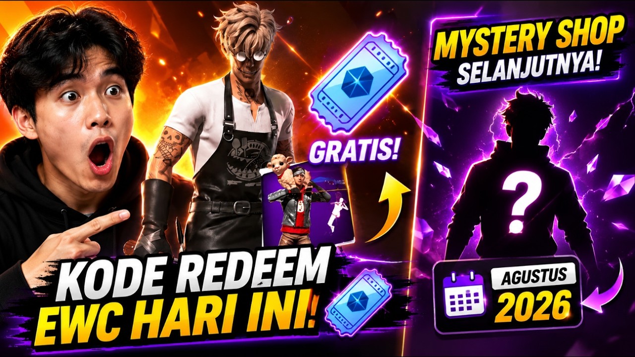 KODE REEDEM FF TURNAMEN EWC !! MYSTERY SHOP AGUSTUS 2026 RILIS CUY