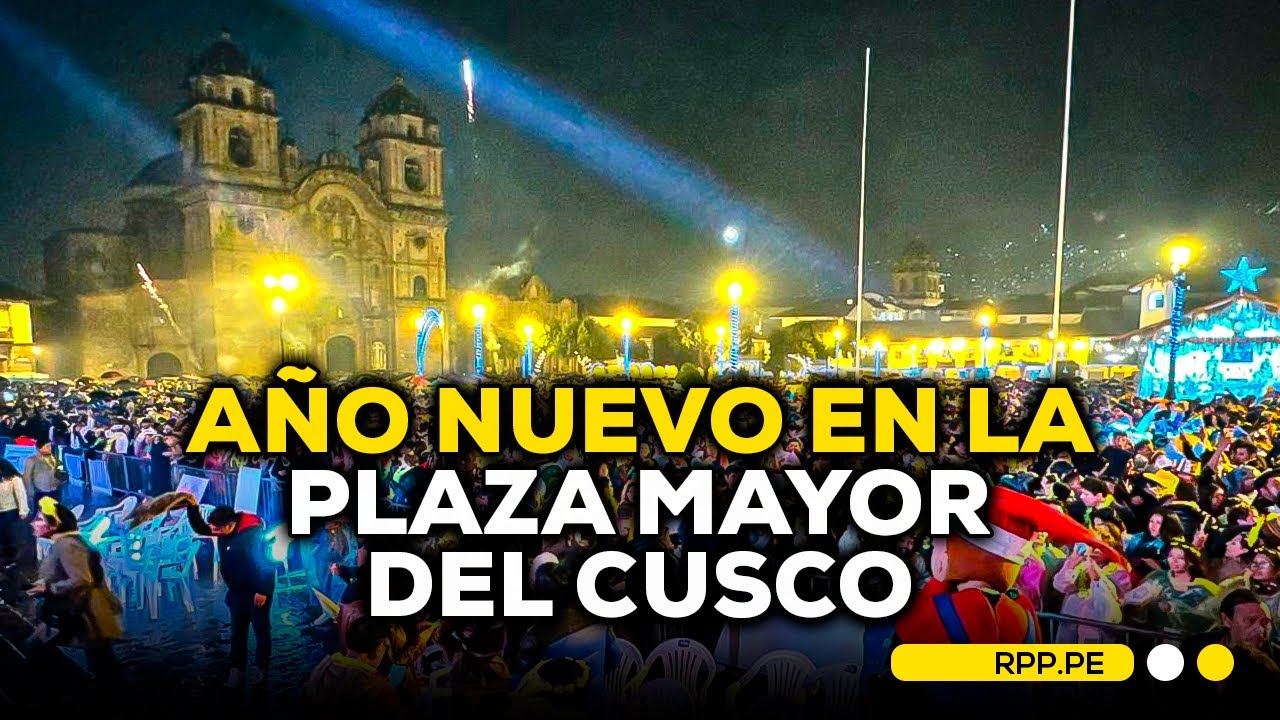 🎆 🎊Así se vivió el recibimiento del Año Nuevo en la Plaza Mayor del Cusco #RPPDESPACHO