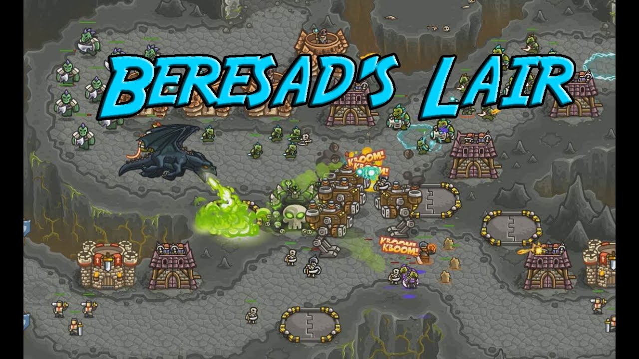 Kingdom Rush Frontiers - Beresad's Lair - Veteran 3 Stars