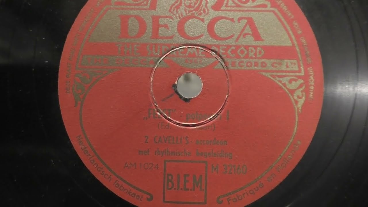 De Twee Cavelli's (accordeon): Feest. Deel 1. (ca 1948).
