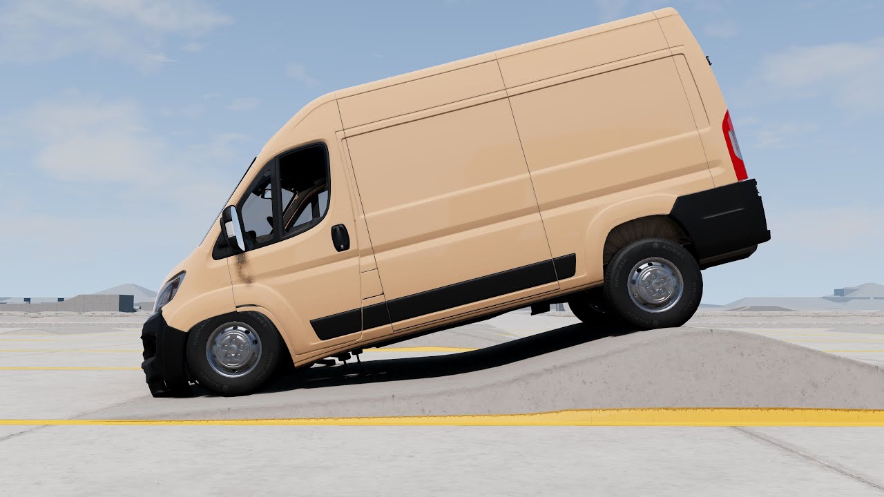 BeamNG Drive - Fiat Ducato 2020 Suspension Testing