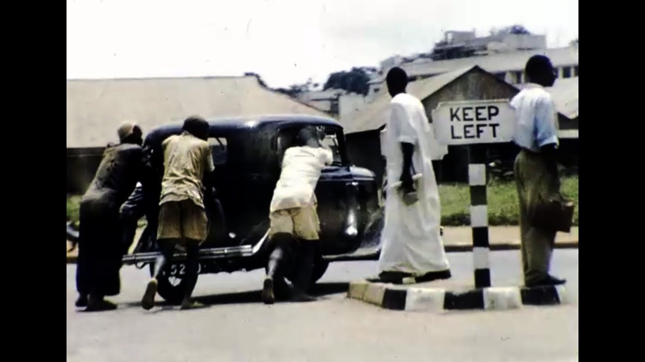 Kampala Street Scenes 1954 and Now, Uganda 1950s, F1093 b
