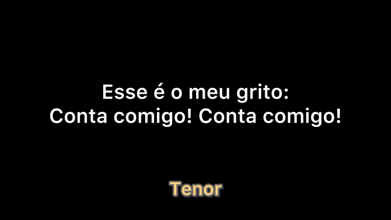 Tenor “Ambição, Gabi Sampaio” com letra