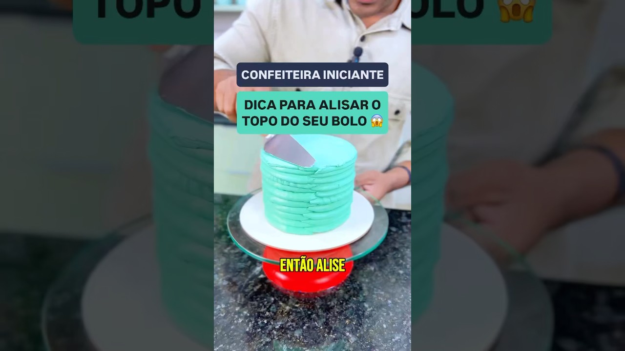 DICA PARA ALISAR O TOPO DO BOLO COM CHANTILLY