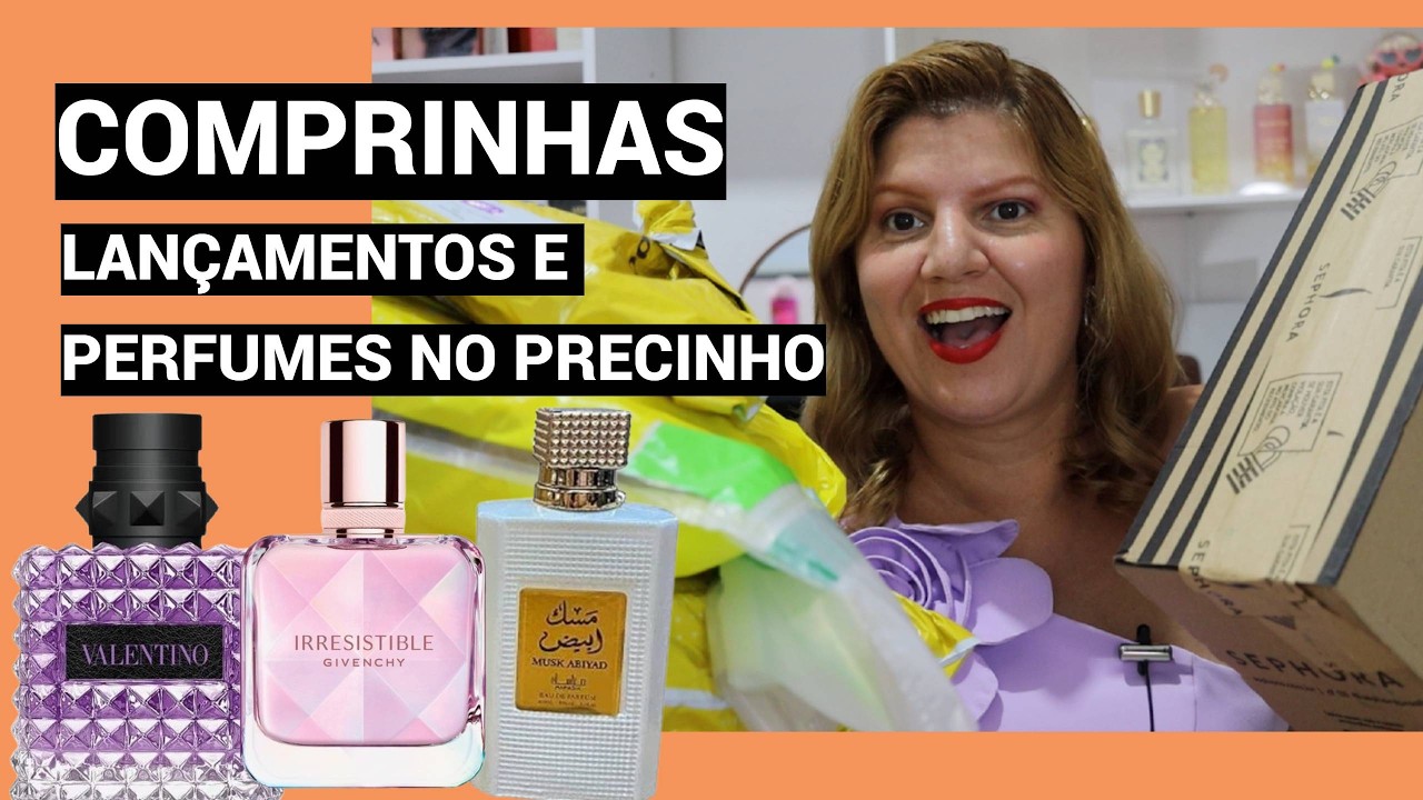 COMPRINHAS DE LANÇAMENTOS IMPORTADOS E PERFUME ÁRABE NO PRECINHO MUSK ABIYAD MANASIK