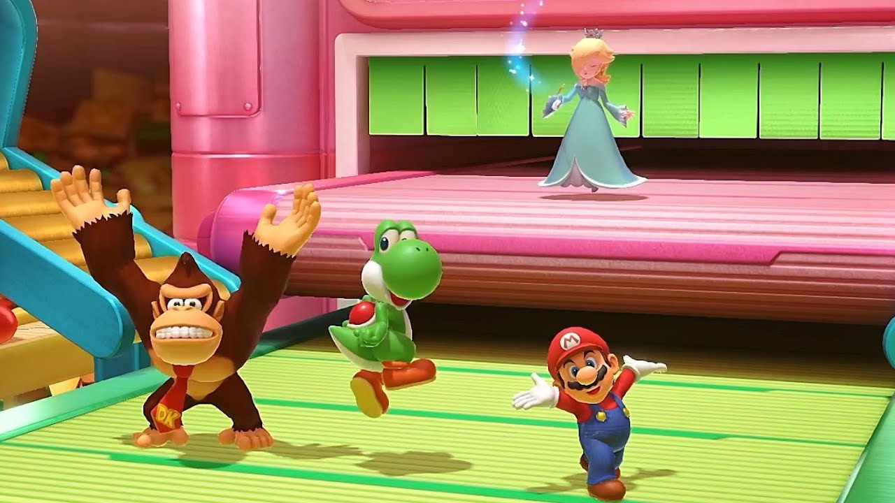 Mario Party Superstars Coin Battle Rosalina vs Mario vs Donkey Kong vs Yoshi (Master)