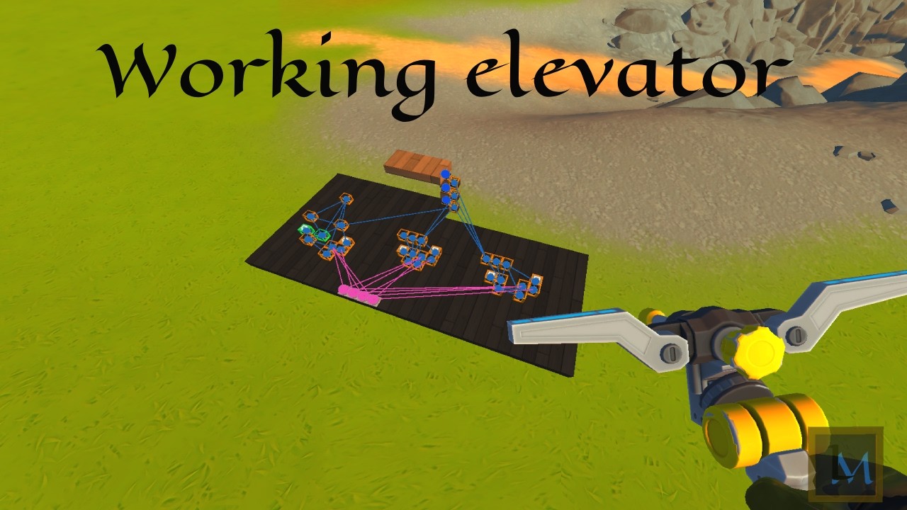 How to build  a working elevator in Scrap Mechanic