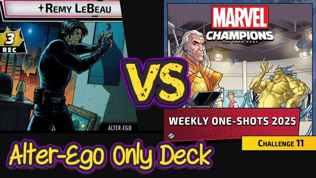 GAMBIT vs MOJO (Expert) Marvel Champions Weekly One Shot #11 | Alter-Ego Only