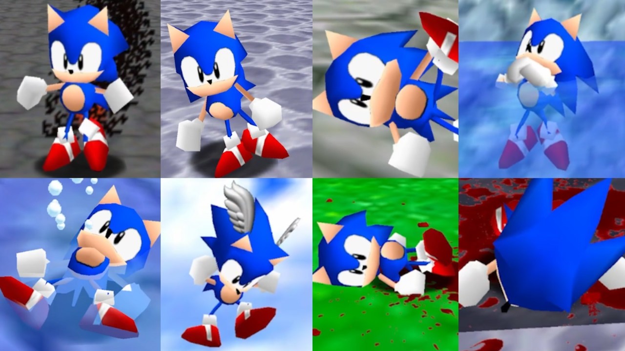 All Game Over Animations with new Special Sonic