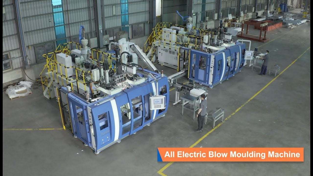 FKI All Electric Blow Moulding Machine, Quad Head, Double Station, for 300cc/500cc Bottle 1400bph
