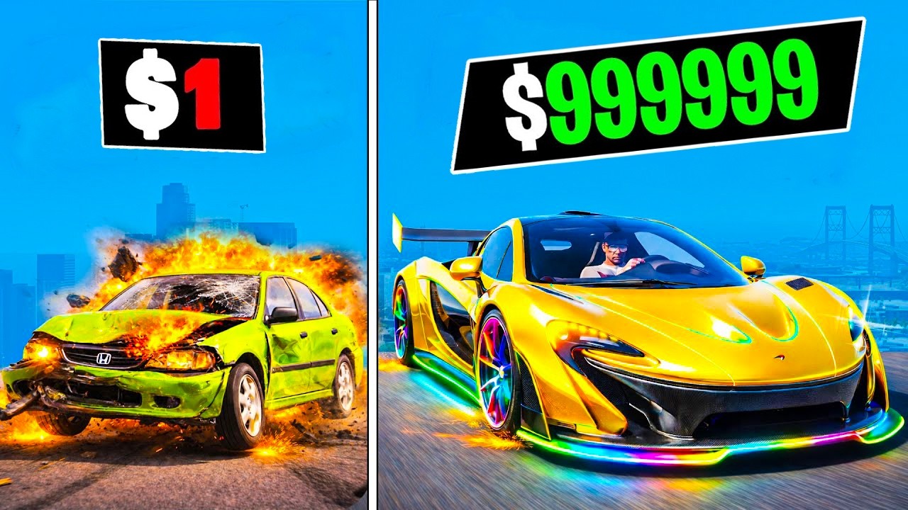 $1 to $1,000,000,000 CAR in GTA 5!
