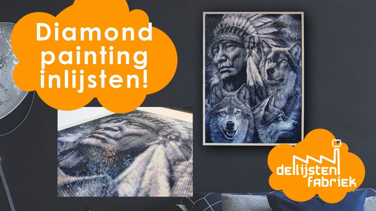Hoe lijst je een diamond painting in | De Lijsten Fabriek