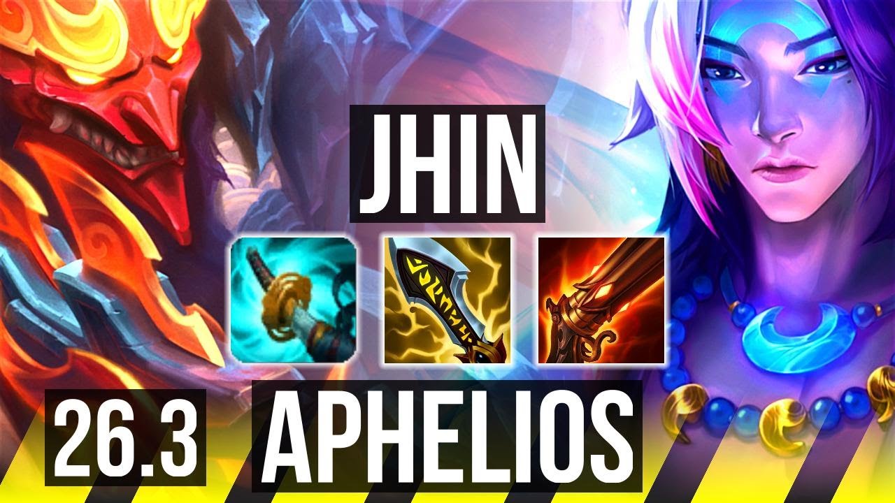 JHIN & Shaco vs APHELIOS & Thresh (ADC) | 48K damage, 5k gold comeback | EUW Master | 26.3