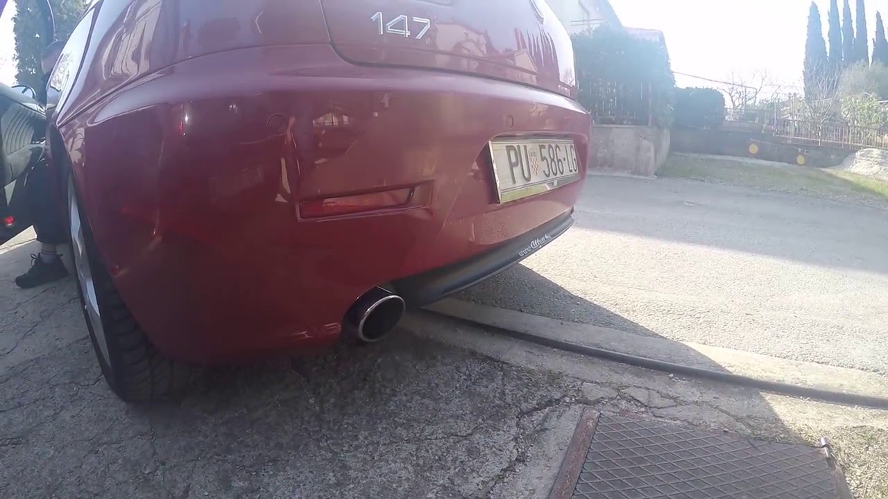 Alfa 147 JTDm sound - full flow exhaust