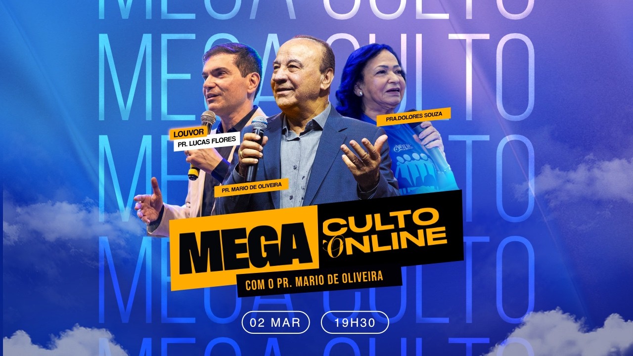 Mega Culto Online com Pr. Mario de Oliveira | Mar&ccedil;o 2026