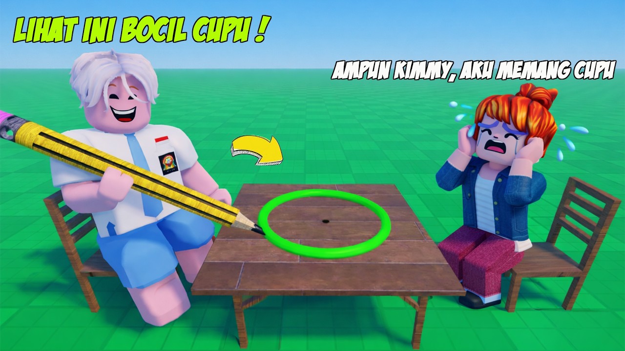 Aku Berusaha Keras Buat LINGKARAN PALING SEMPURNA DI DUNIA Demi Kalahkan BOCIL CUPU Di Roblox