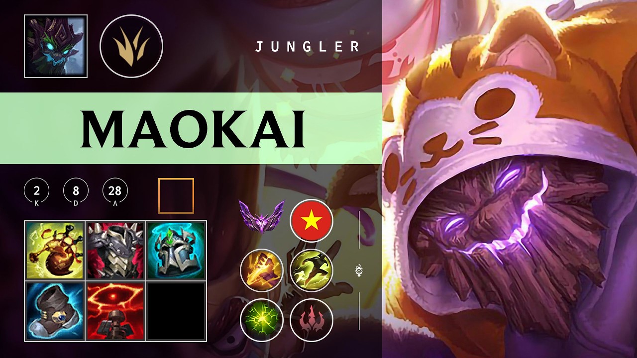 Maokai Jungle vs Rengar - VN Master Patch 26.03