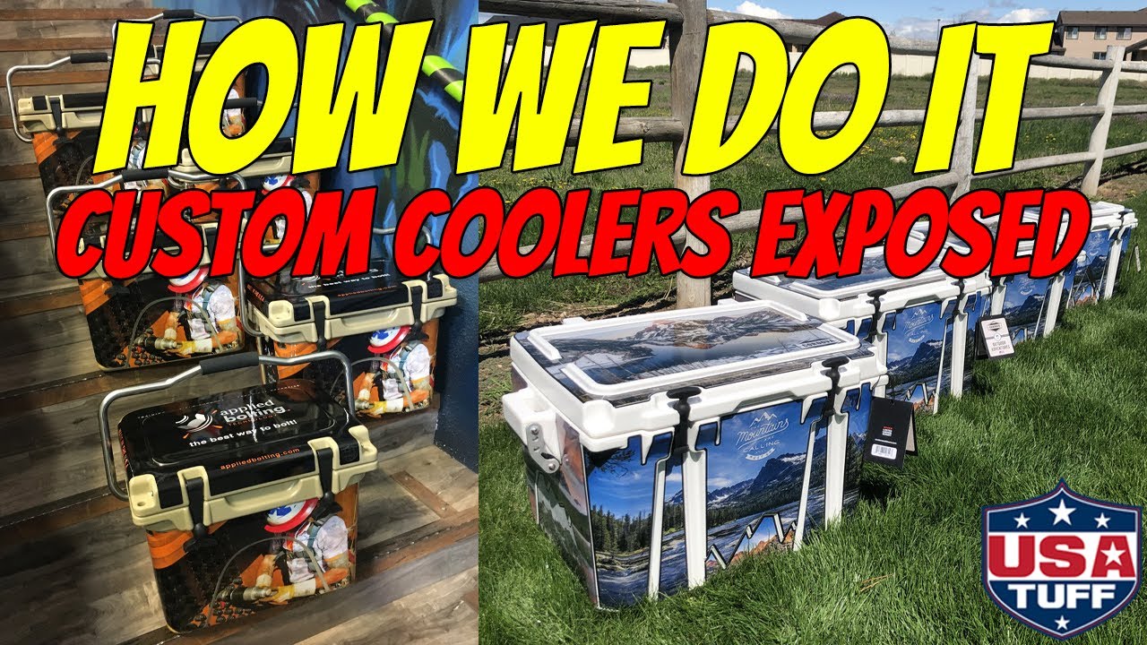 How We Make Your Custom Vinyl Cooler Wraps & SeaDek Top Pads