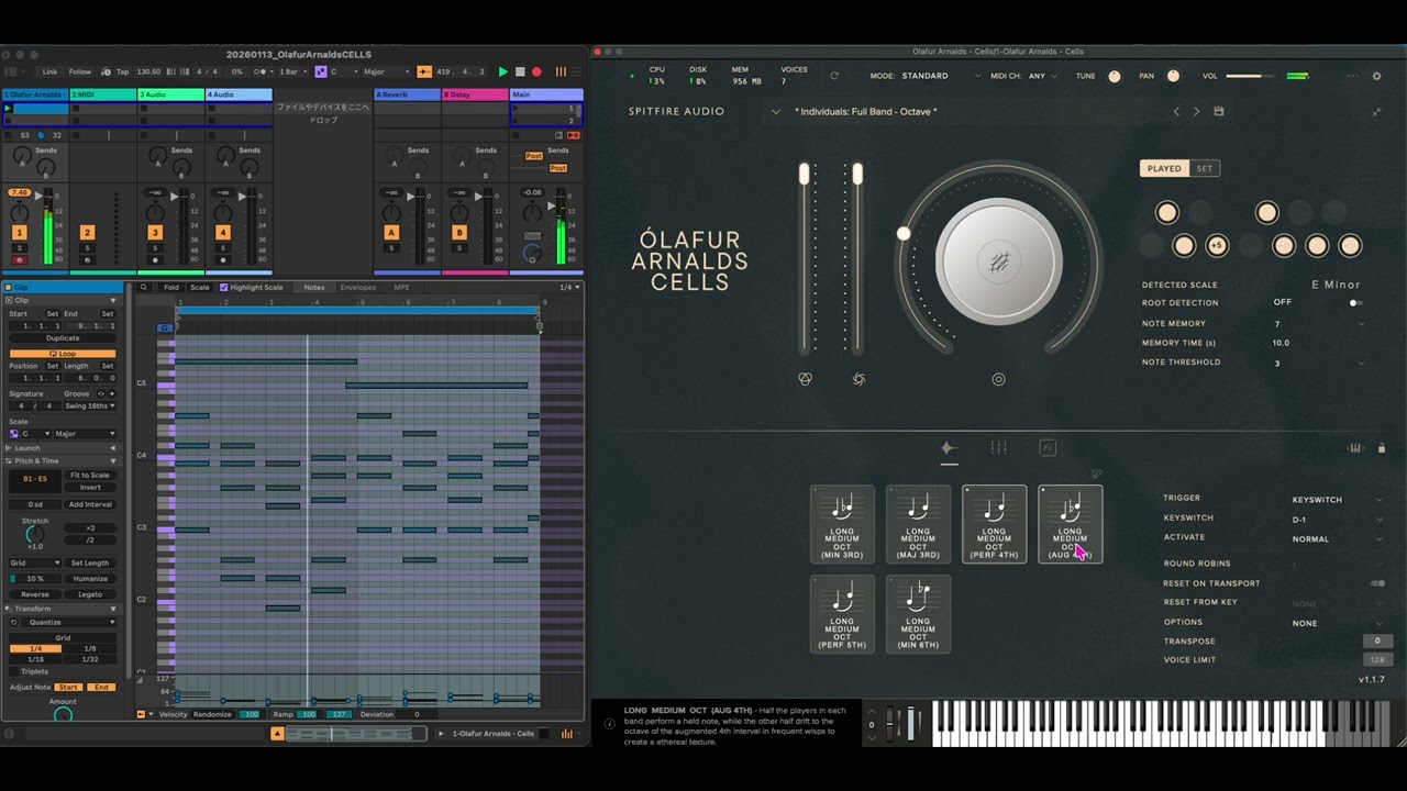 Sleeping Ambient  LOOP SOUND Tone TESTs from Ólafur Arnals CELLS #spitfireaudio #olafurarnalds #bgm