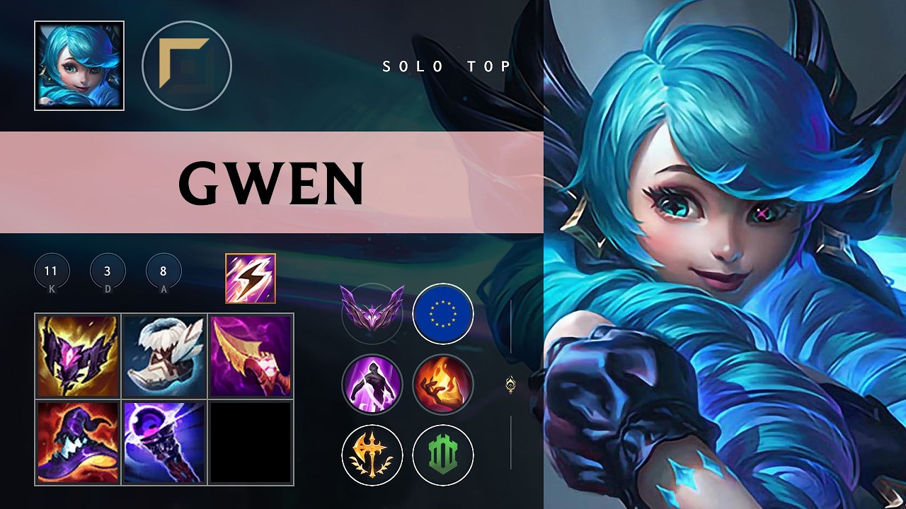 Gwen Top vs Kayle - EUNE Master Patch 26.08
