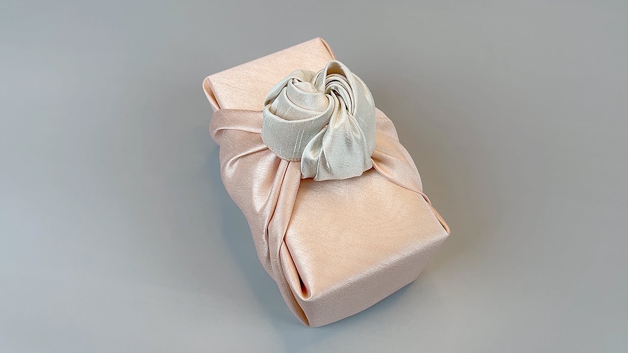 #02. 장미매듭 보자기 선물포장 - Gift Wrapping with Korean Bojagi (Rose knot)
