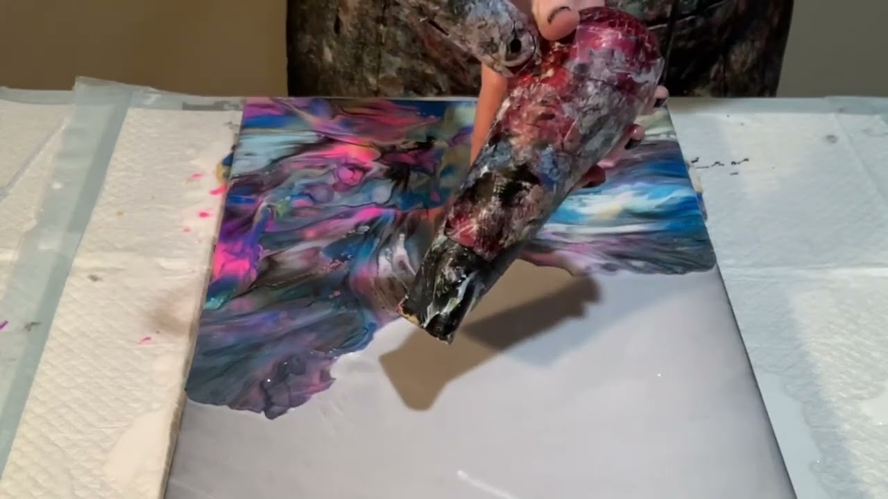 So Cool!-Transparent Base-Catalyst Wedge Fluid Art