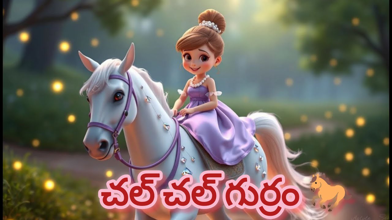 Chal chal gurram🐎#Telugu nursery rhymes for kids#చల్ చల్ గుర్రం#Kids Tv#Funny rhyme for kids