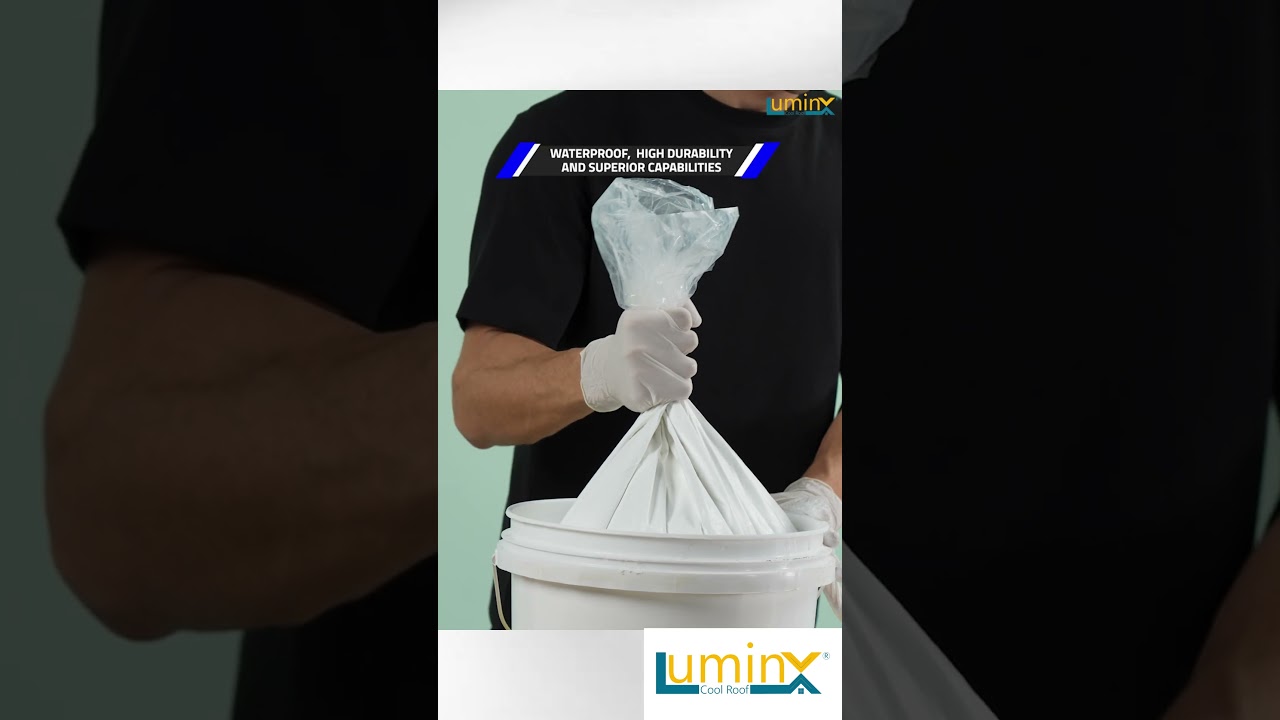 LuminX: Solar Heat Reflective Cool Roof Coating - 20 kg High SRI, Heat Resistance #shorts #coolroof