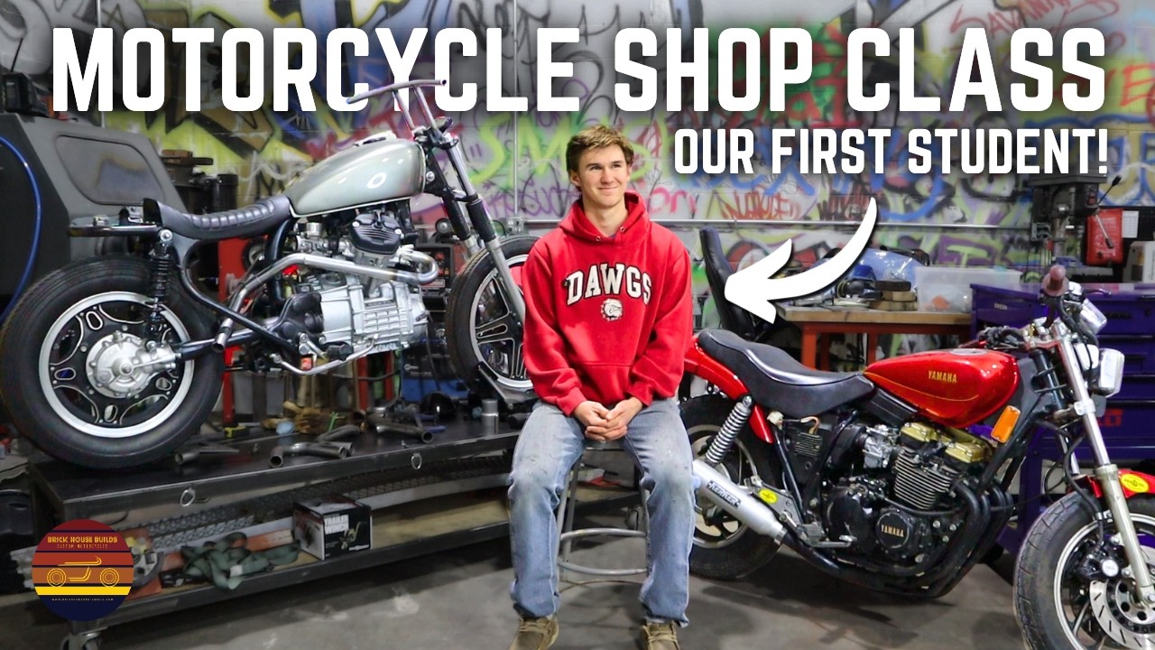 We Started A School!  Motorcycle Shop Class Is In Session!