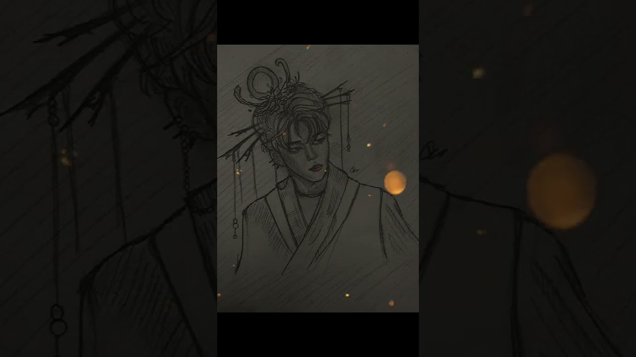 jimin drawing 💜🐣