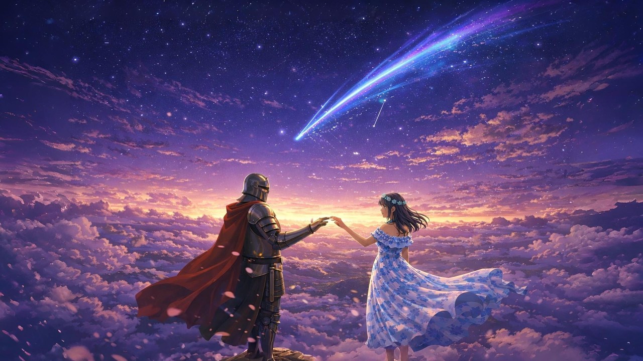 Beautiful Fantasy Anime Music 4K | The Knight and the Falling Star (1 Hour)