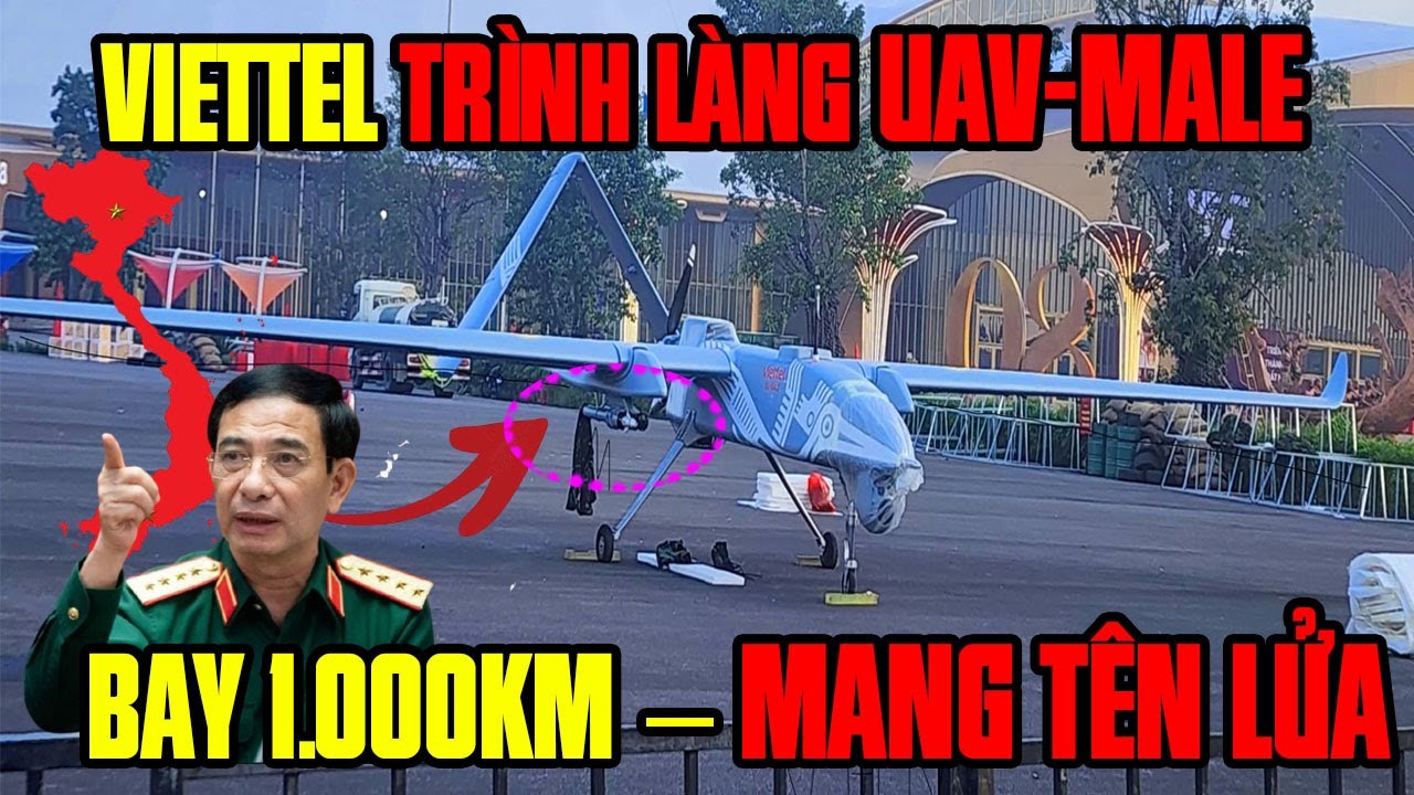 Bí Ẩn UAV-MALE Mới Nhất Của Viettel: Bay 1.000 Km, Mang Tên Lửa Chính Xác Cao | BÍ ẨN QUÂN SỰ