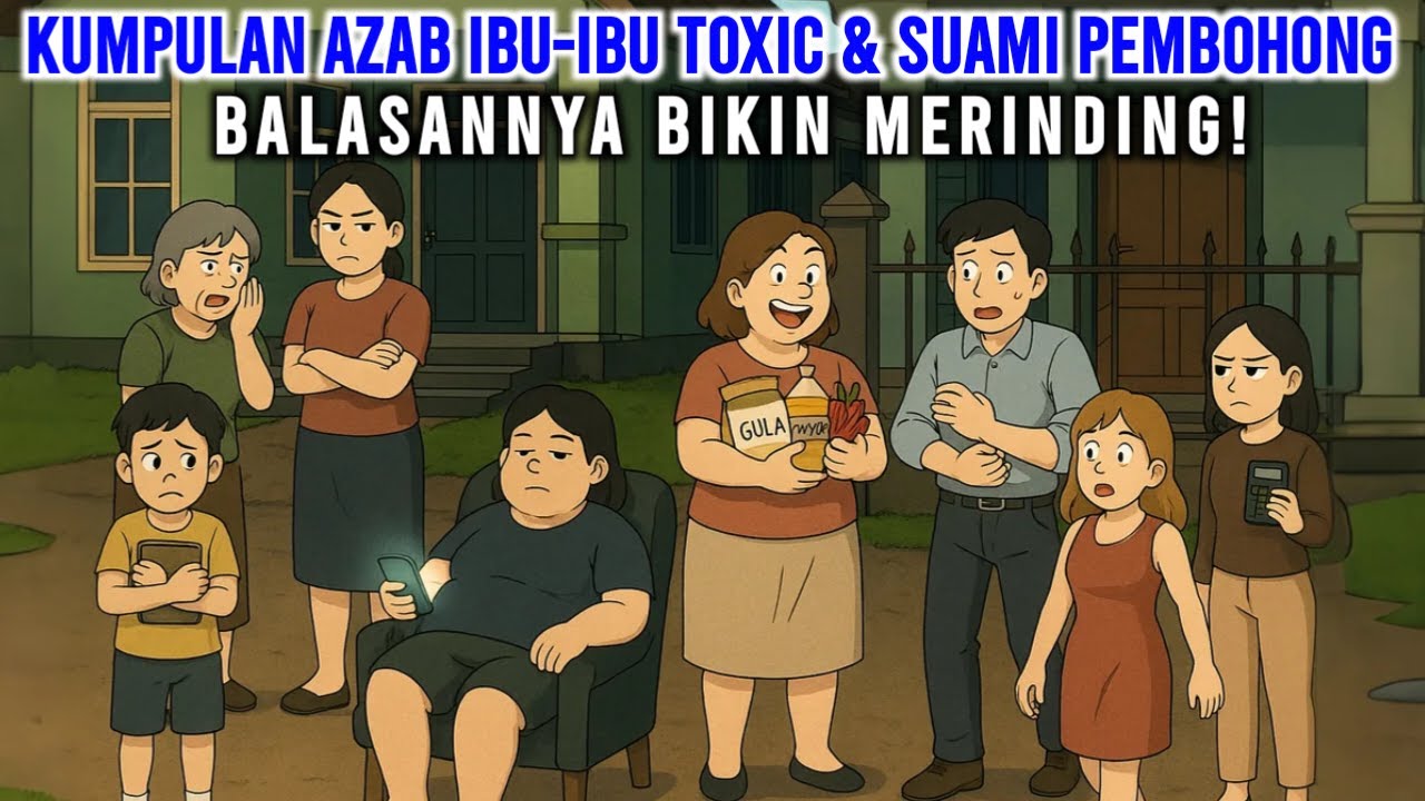 KUMPULAN AZAB IBU-IBU TOXIC & SUAMI PEMBOHONG! BALASANNYA BIKIN MERINDING | 1 JAM TANPA JEDA
