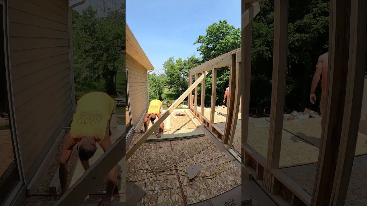 Deck and three season room build