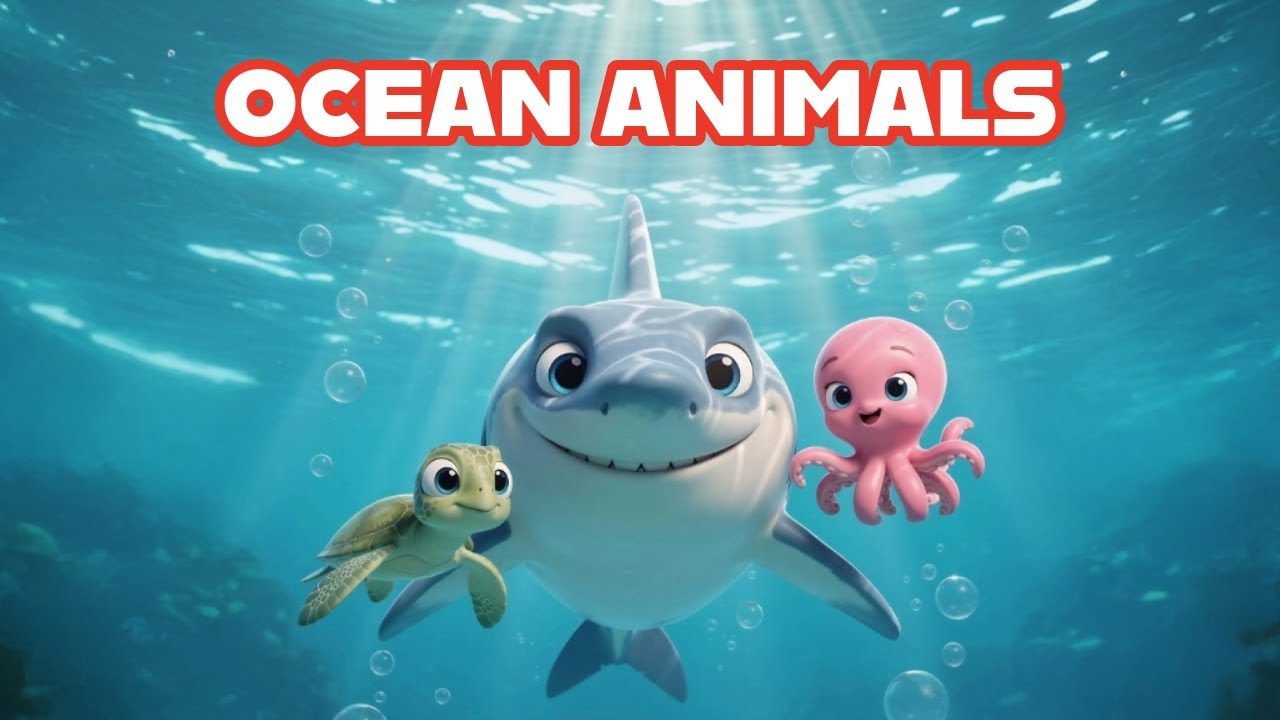 Ocean Animals Song for Kids 🦈 Sharks, Whales & Dolphins Song
