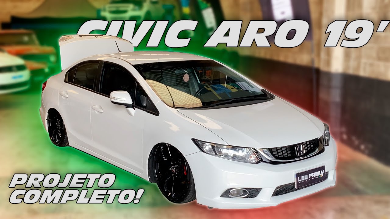 HONDA CIVIC LXR ARO 19' + SUSPENSÃO A AR E PORTA MALAS SOB MEDIDA ! EP.91