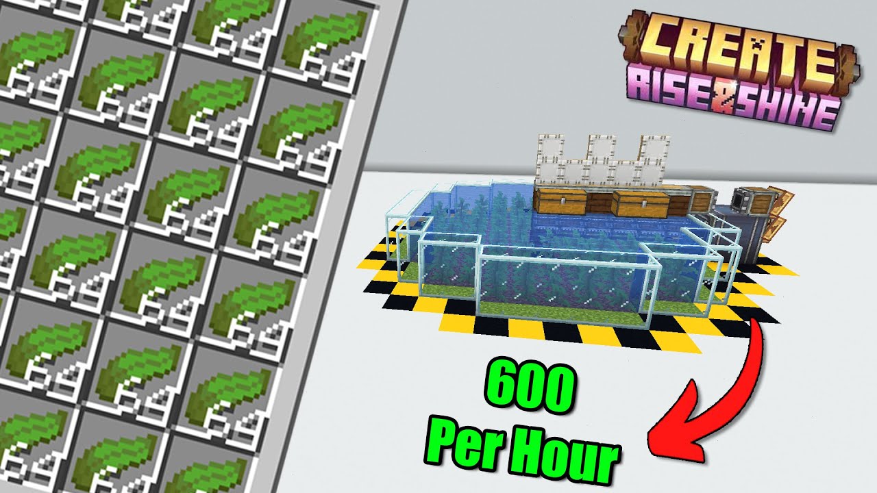 Fully Automatic Kelp Farm with ZERO Power | Create Mod