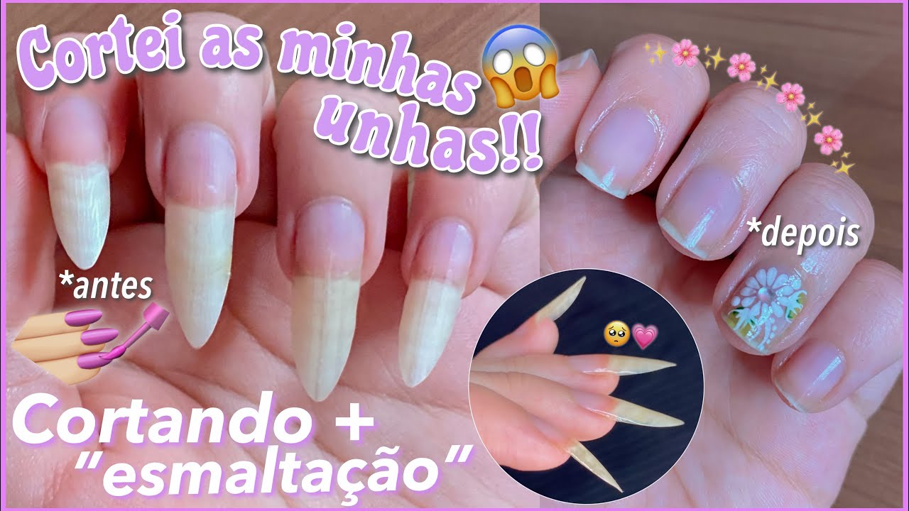 CORTEI AS MINHAS UNHAS!!😱💅🏻 |Iris Carvalho Costa
