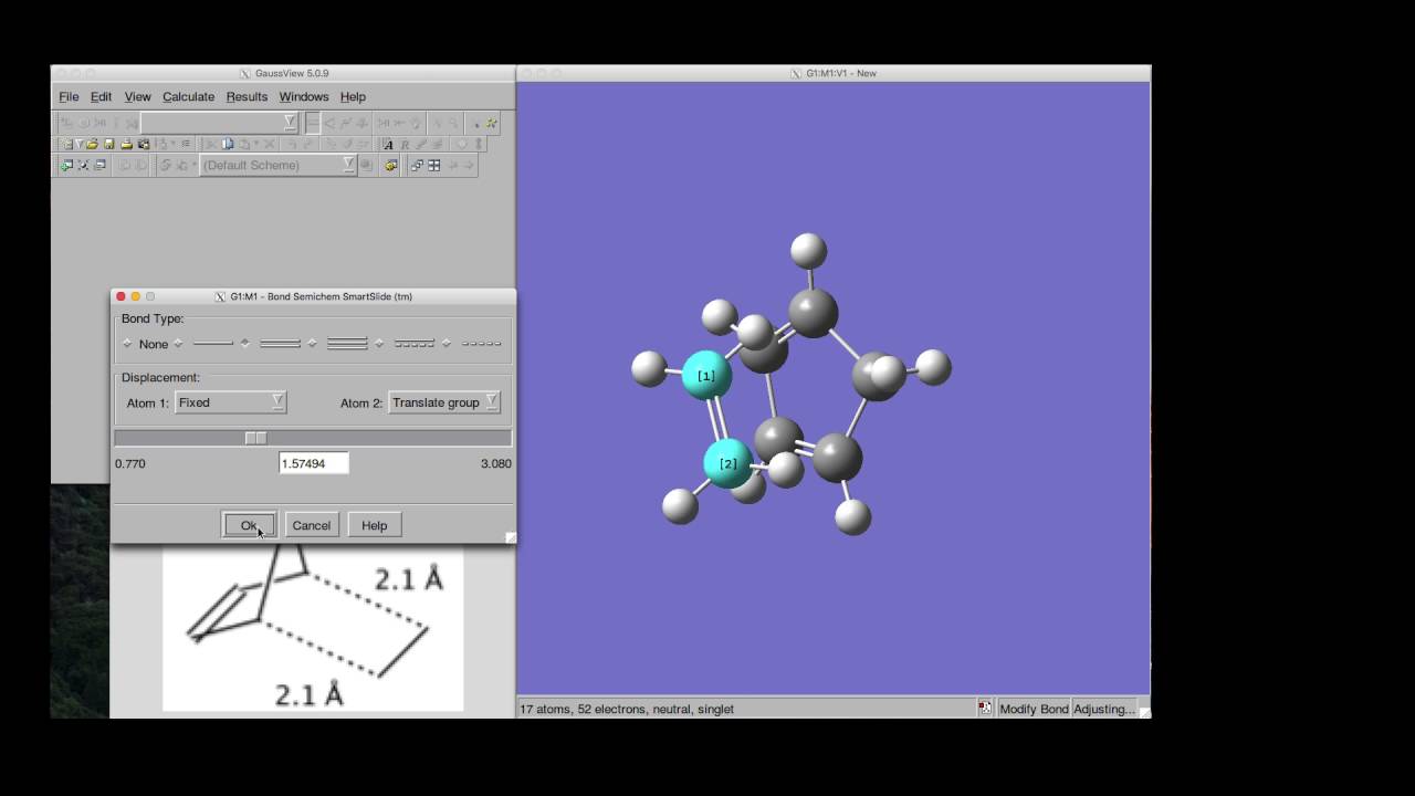 TS Guess structure for Diels-Alder Reaction