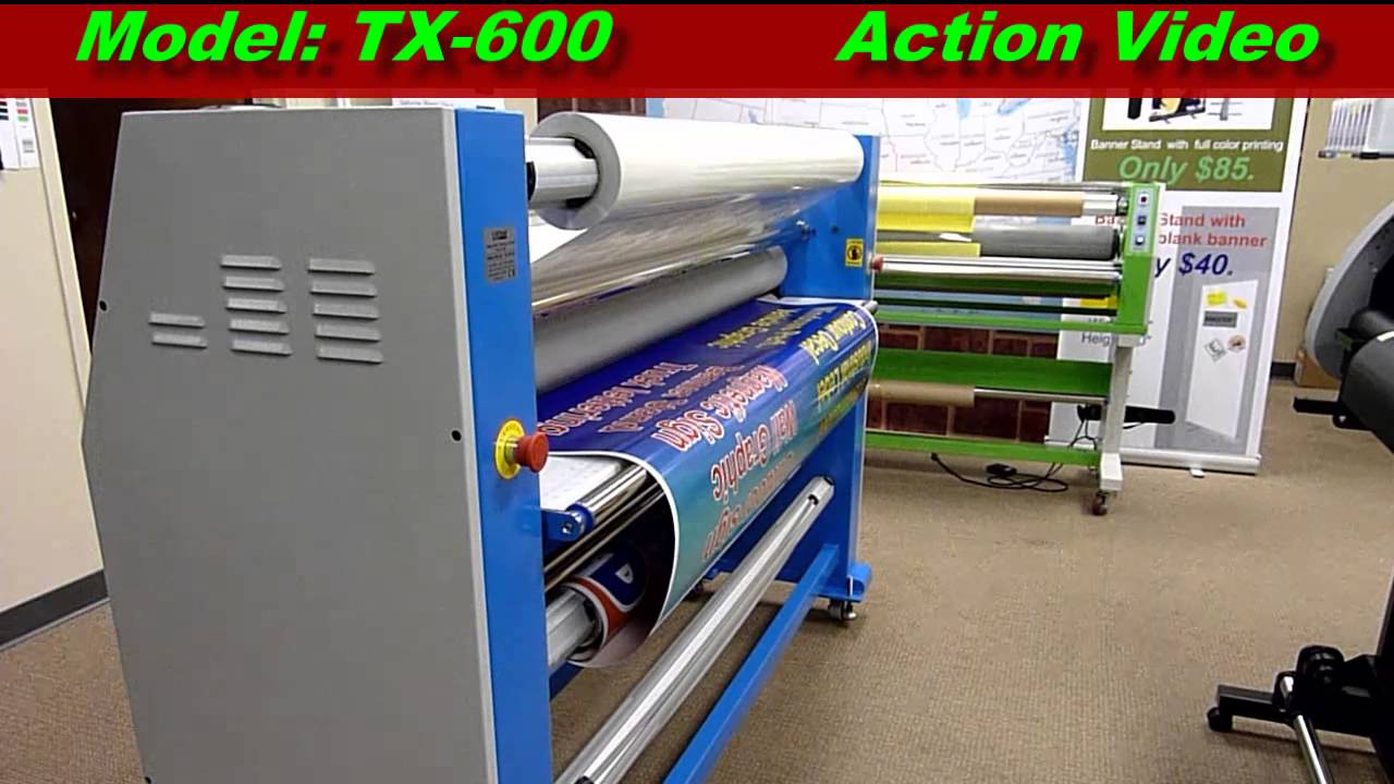 ustech master tx-600 cold laminator with heat assist