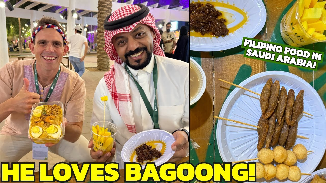 SAUDI EATS FILIPINO FOOD for the FIRST TIME (Philippines Week in Riyadh)