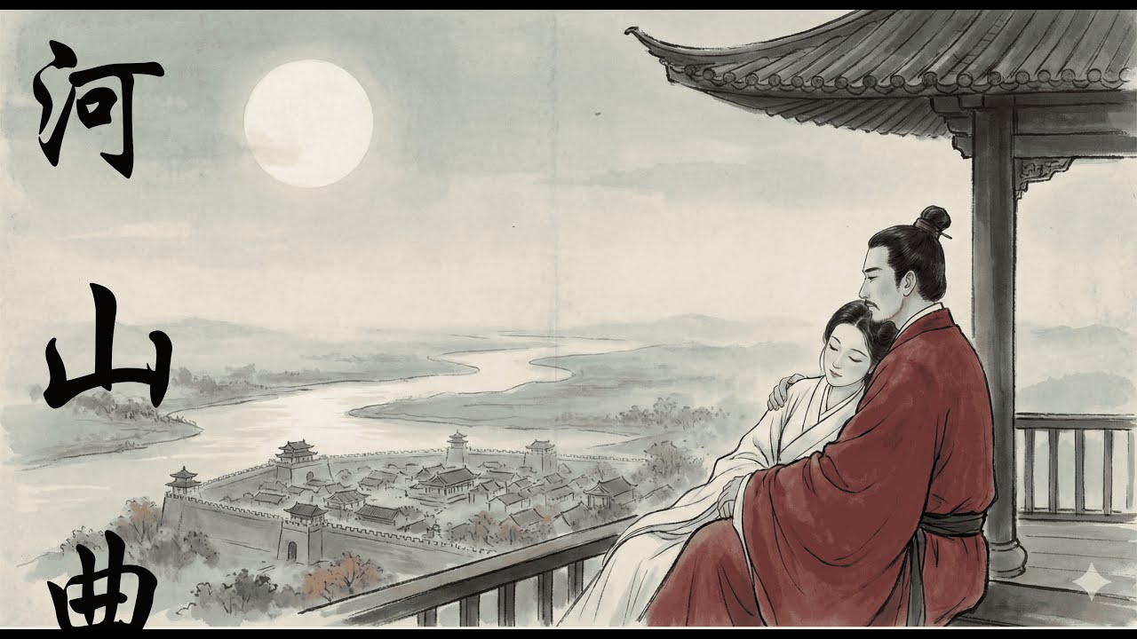 Hà Sơn Khúc (河山曲), đưa người nghe vào không gian tĩnh lặng, nơi sơn hà bất động, lòng người lắng lại