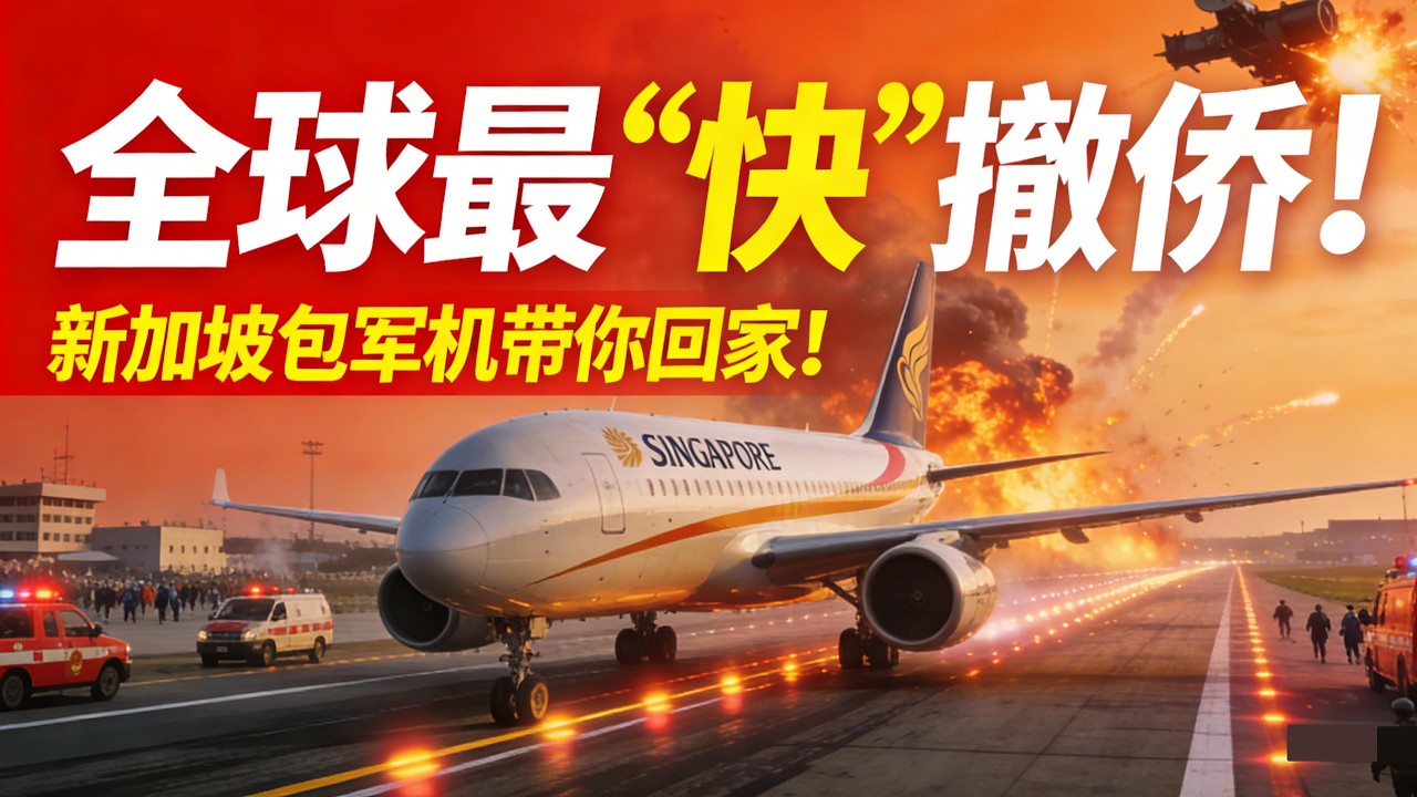 全球最“快”撤侨！中东停机坪上的新加坡速度：为什么别人还在开会，我们的包机已经落地樟宜？