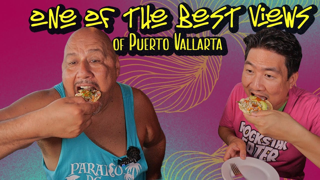Eating at the restaurant with one of the best views of Puerto Vallarta with  @RockstarEater