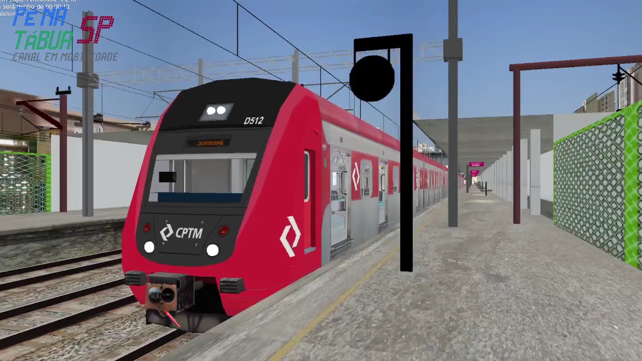 OpenBVE - Linha 7-Rubi BRÁS X JUNDIAÍ com o série 9500 da CPTM