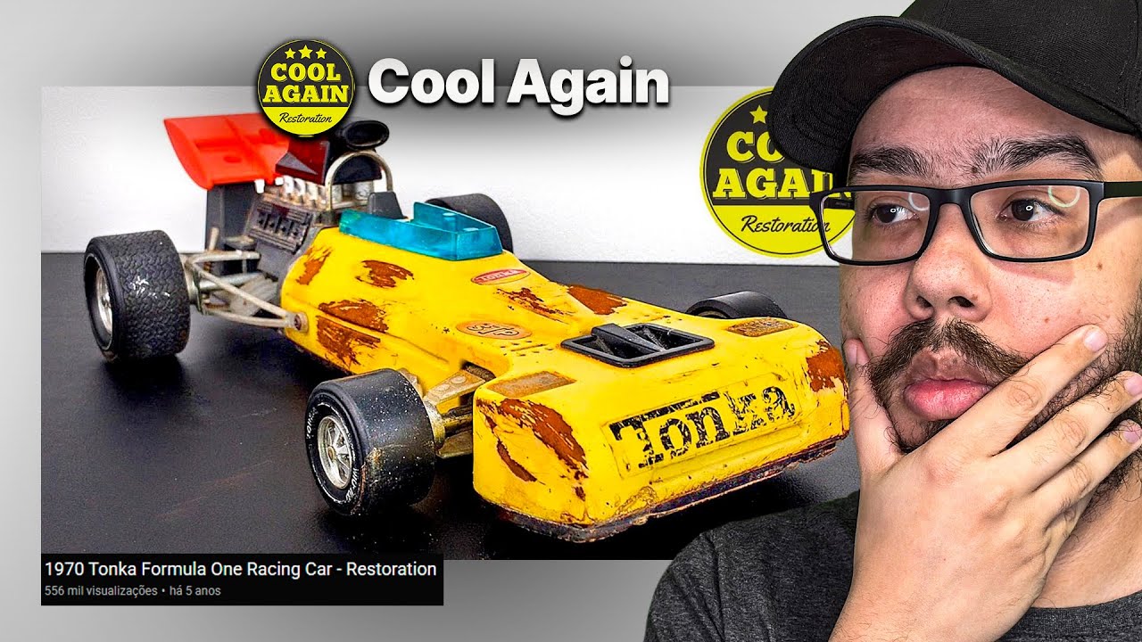 RESTAURAÇÃO DE UM MINI TONKA DOS ANOS 70! - REACT COOL AGAIN